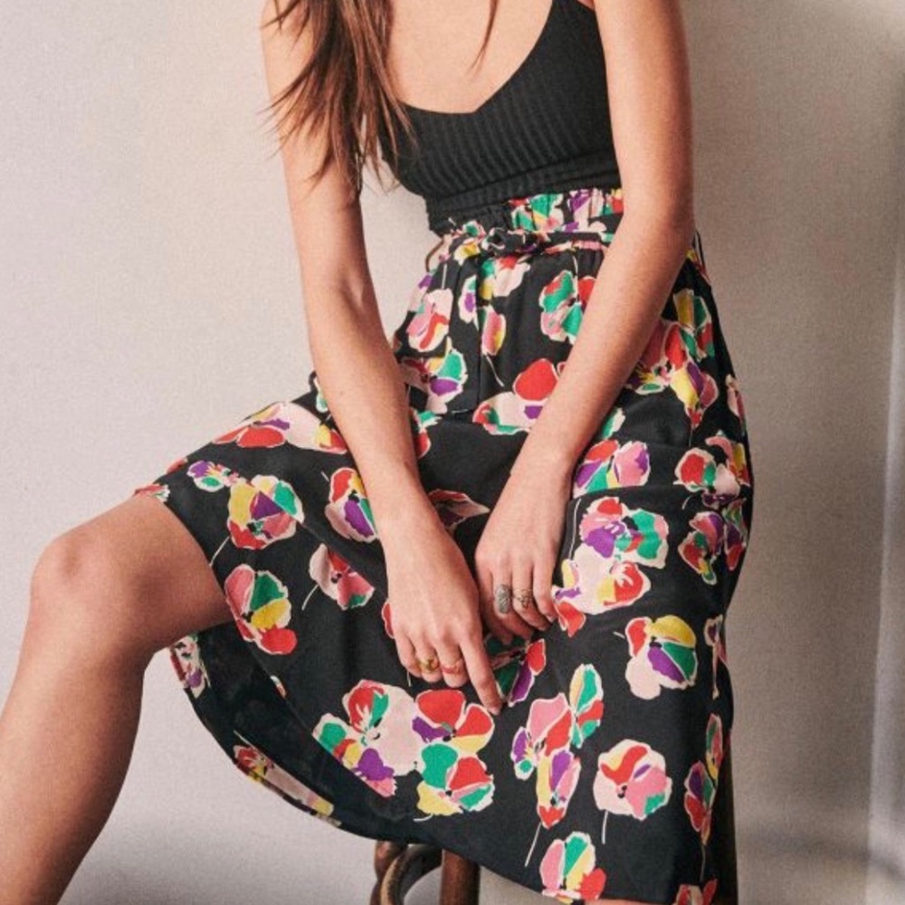 Sezane Jupe Elie Skirt in New Wave Print (New!)